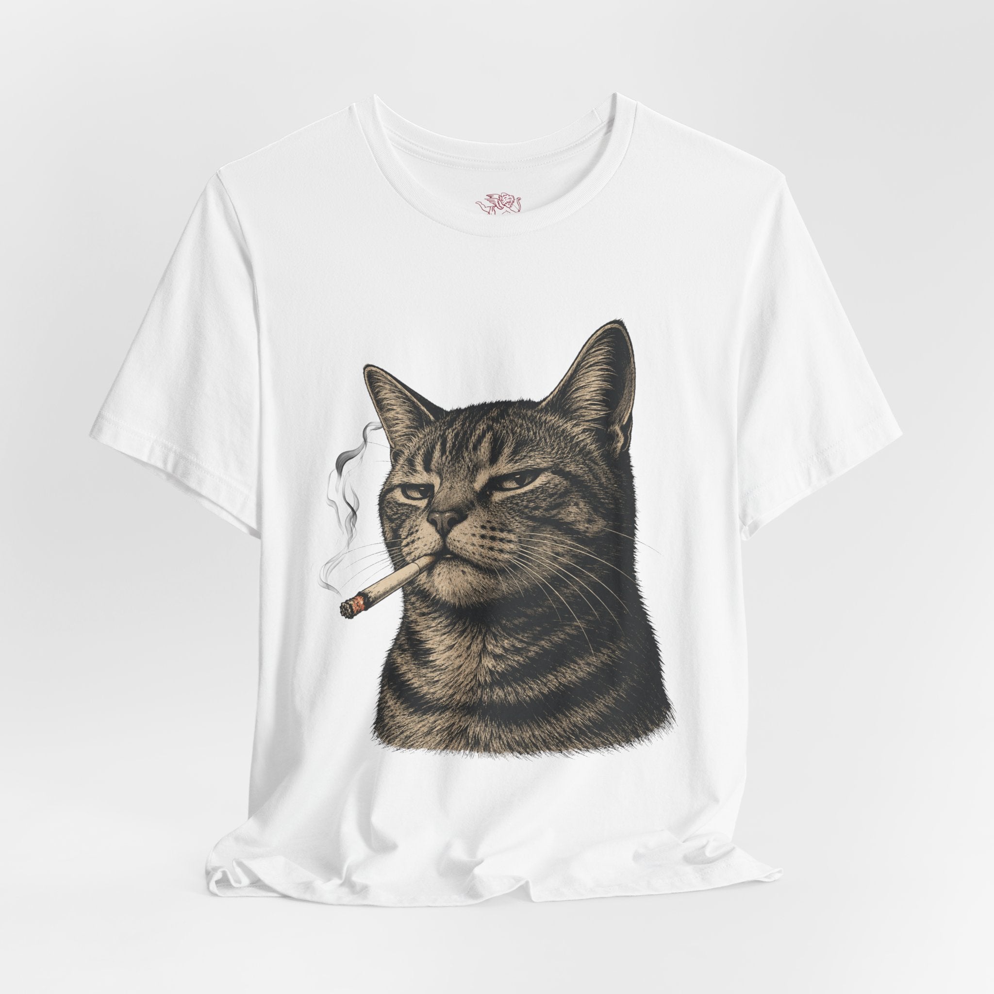 burnt out cat - 'everything is fine' tee