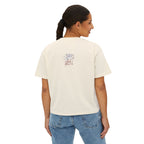 moister than an... - women's boxy tee