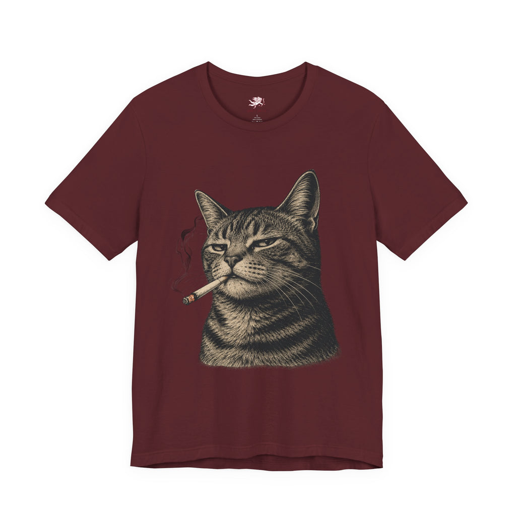 burnt out cat - 'everything is fine' tee