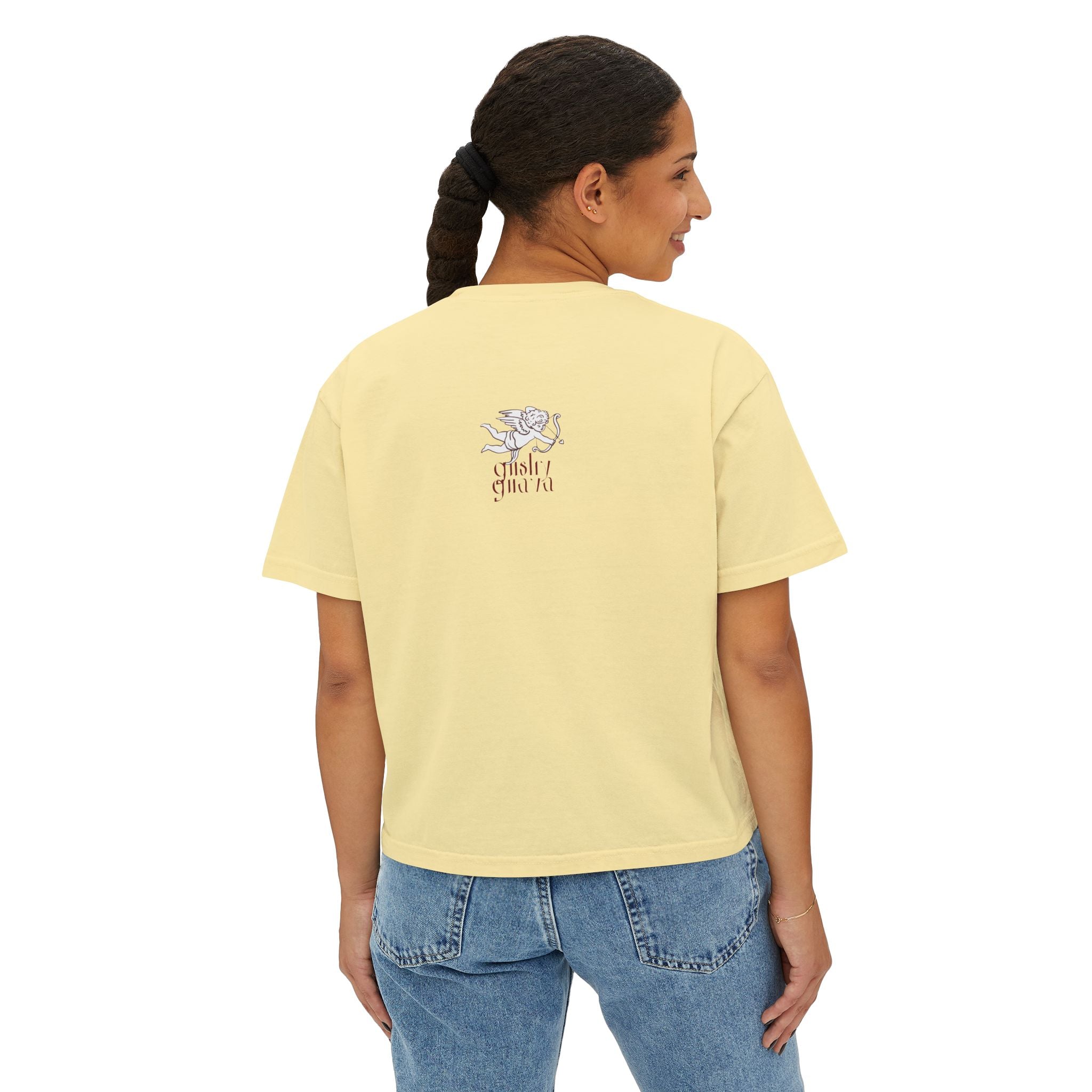 moister than an... - women's boxy tee