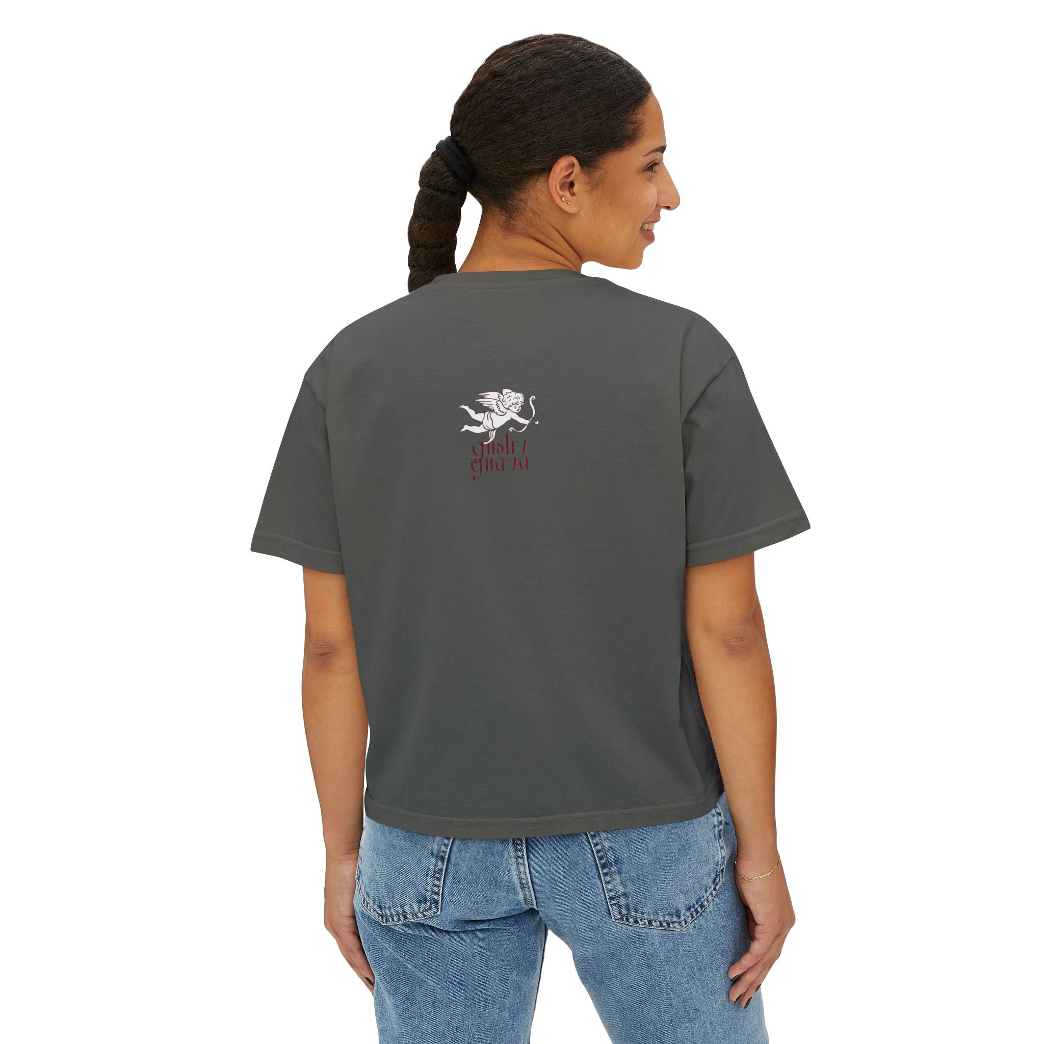 moister than an... - women's boxy tee