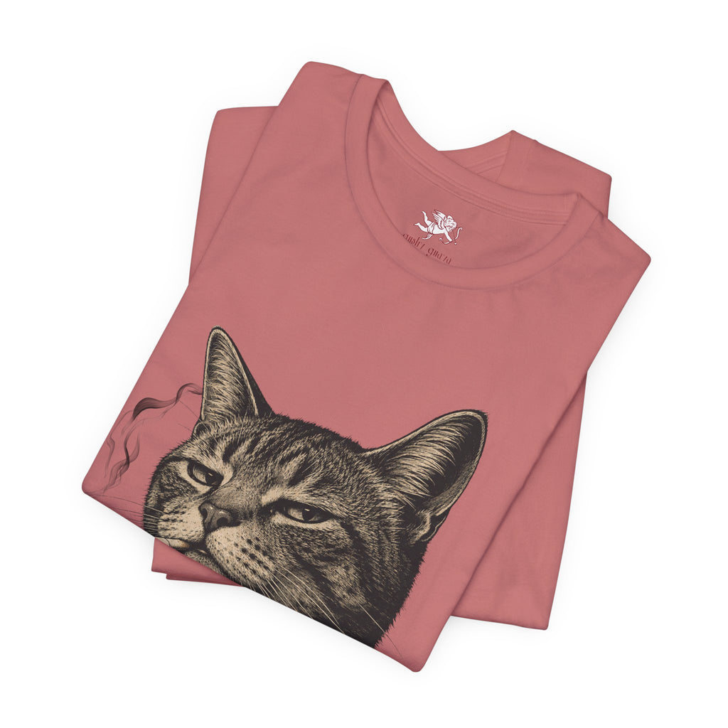 burnt out cat - 'everything is fine' tee