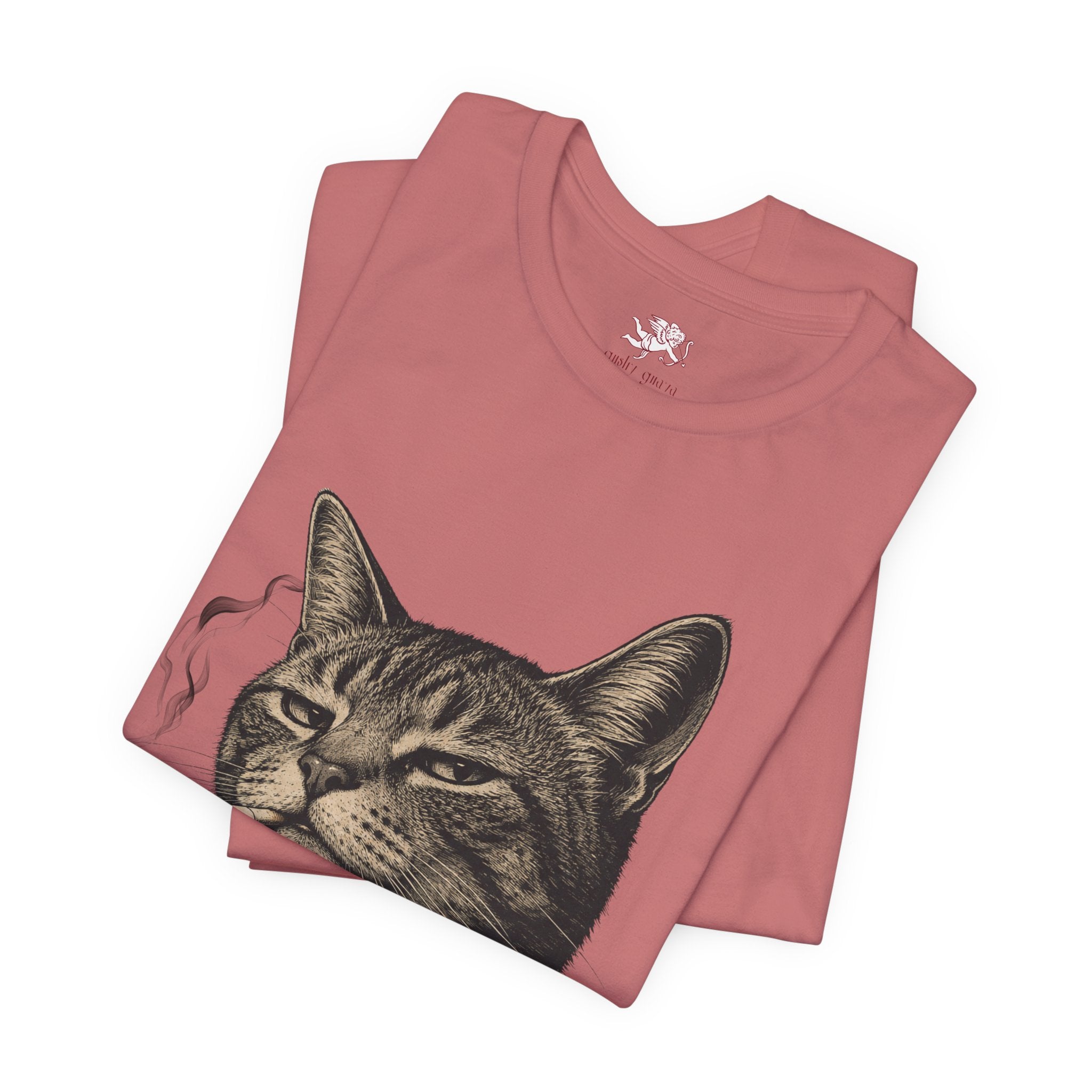 burnt out cat - 'everything is fine' tee