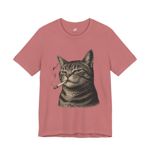 burnt out cat - 'everything is fine' tee