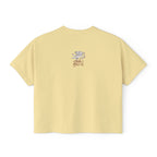 moister than an... - women's boxy tee