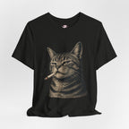 burnt out cat - 'everything is fine' tee
