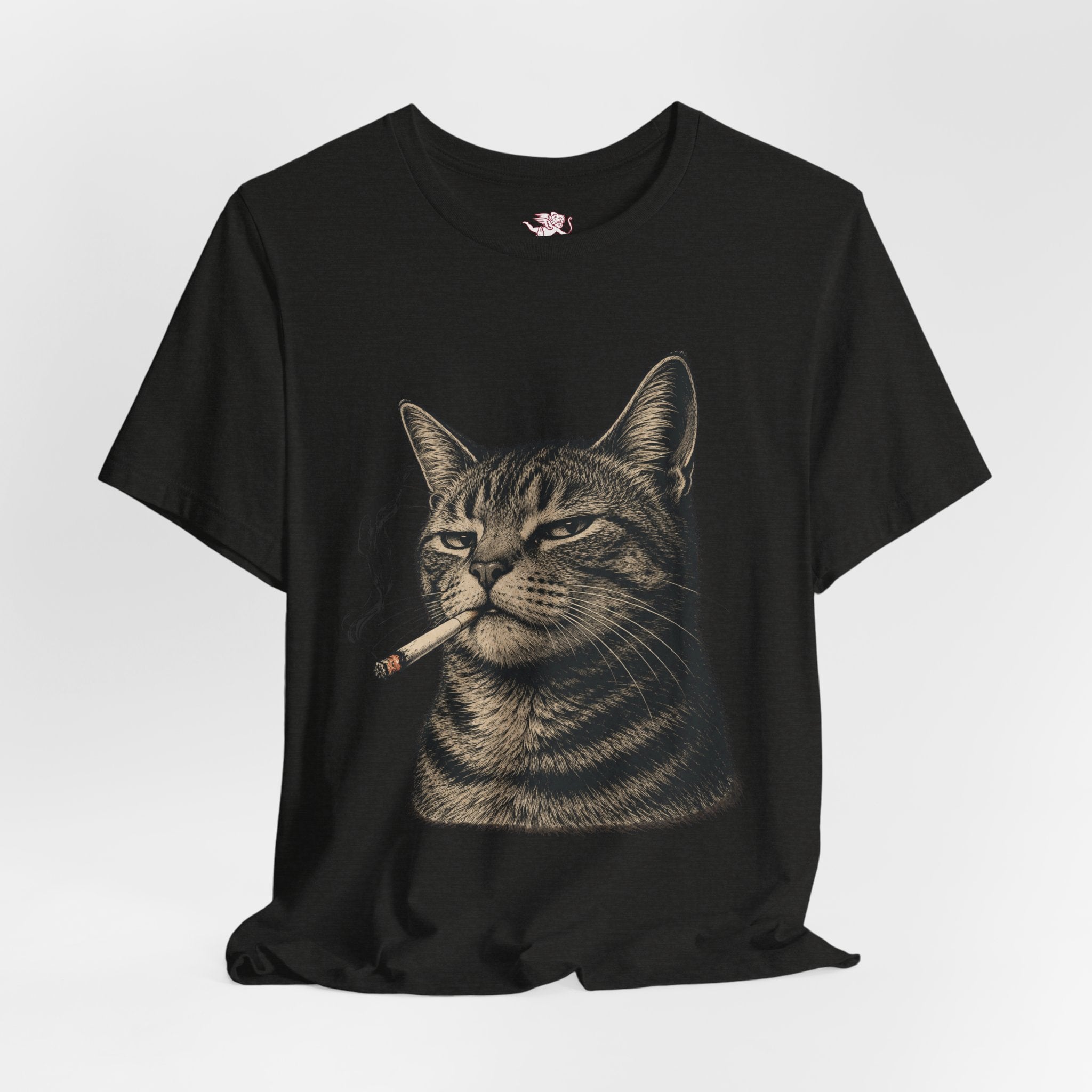 burnt out cat - 'everything is fine' tee