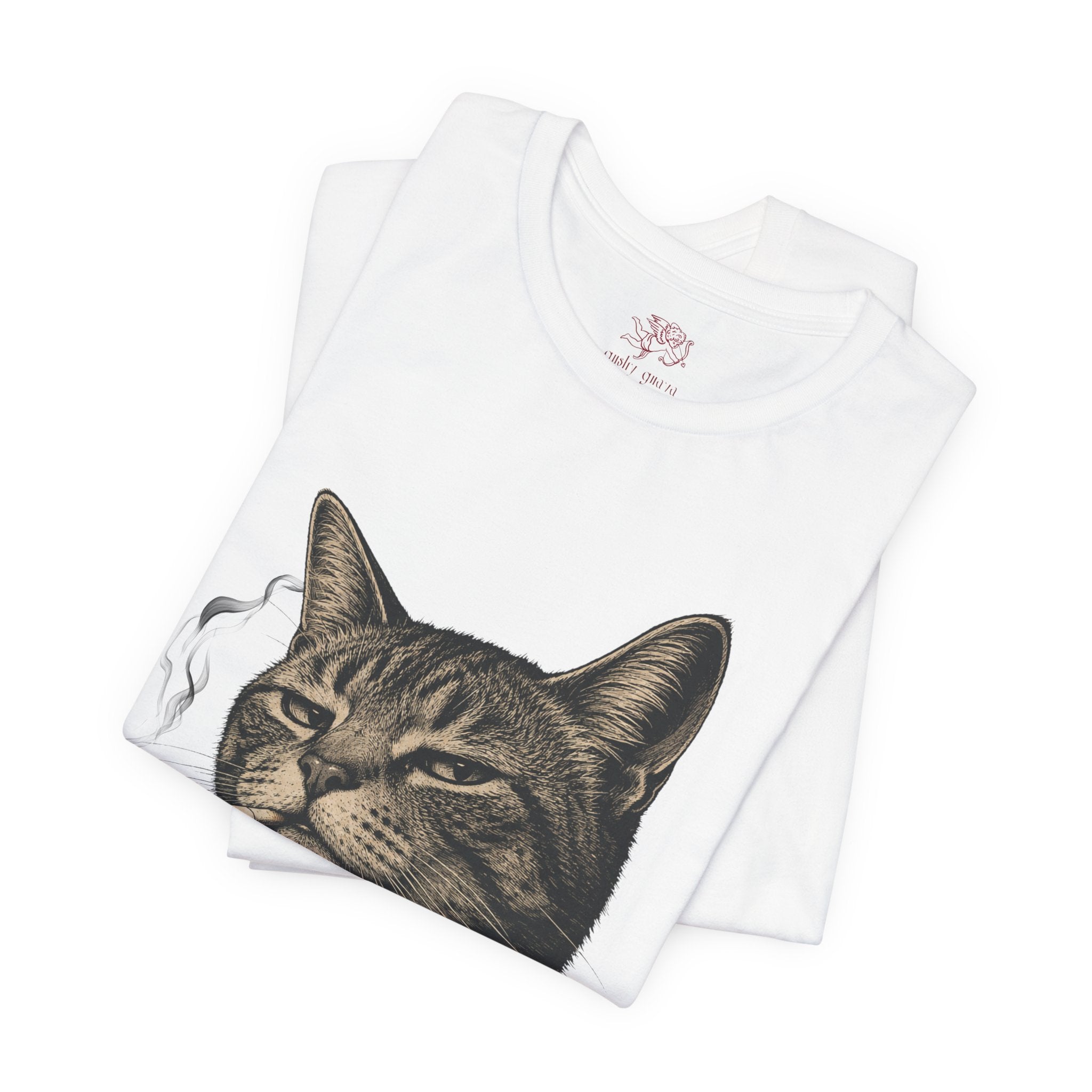 burnt out cat - 'everything is fine' tee