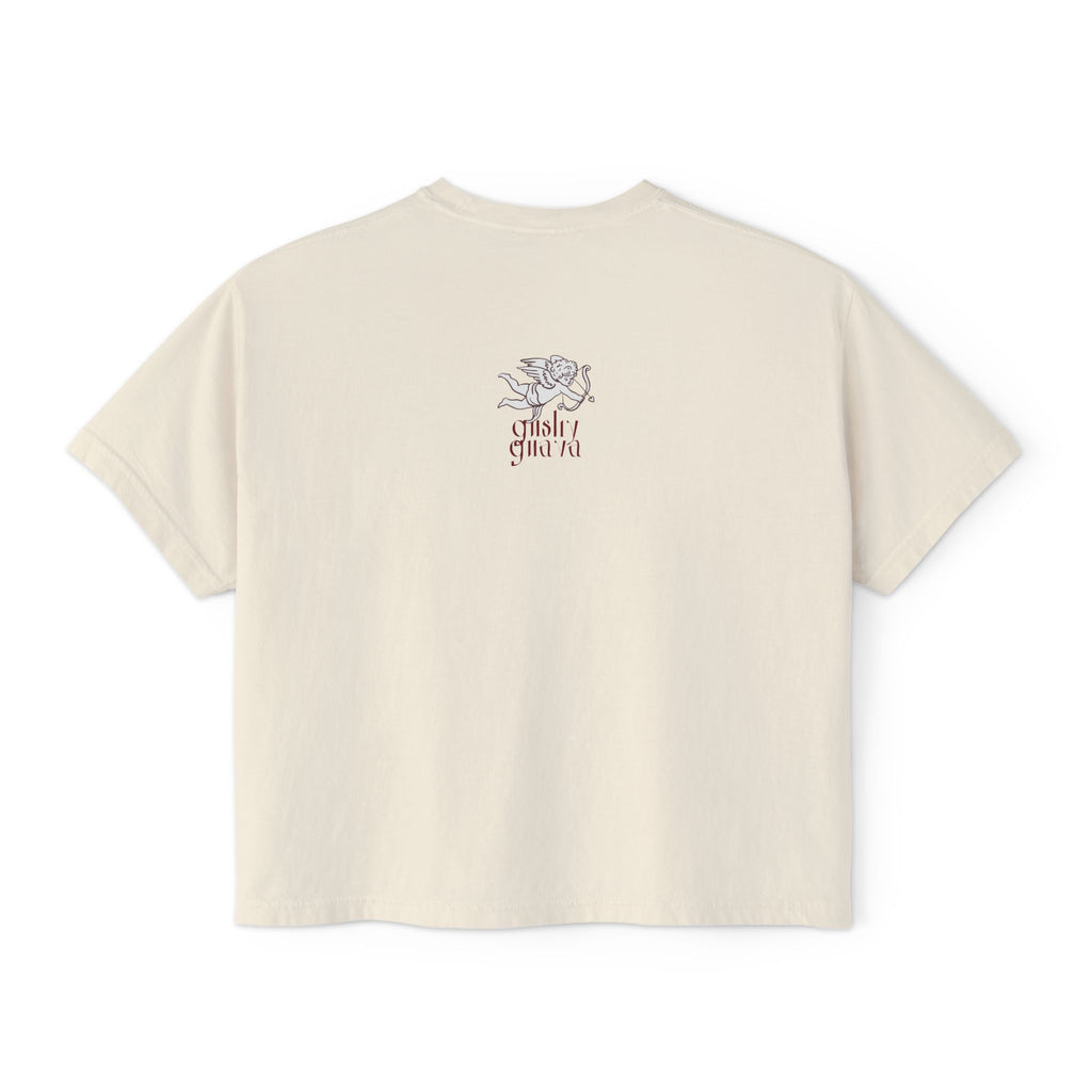 moister than an... - women's boxy tee