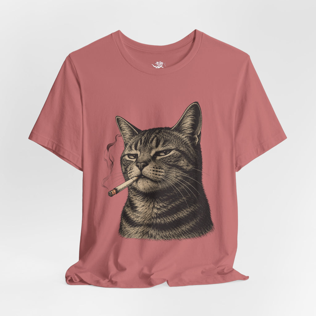 burnt out cat - 'everything is fine' tee