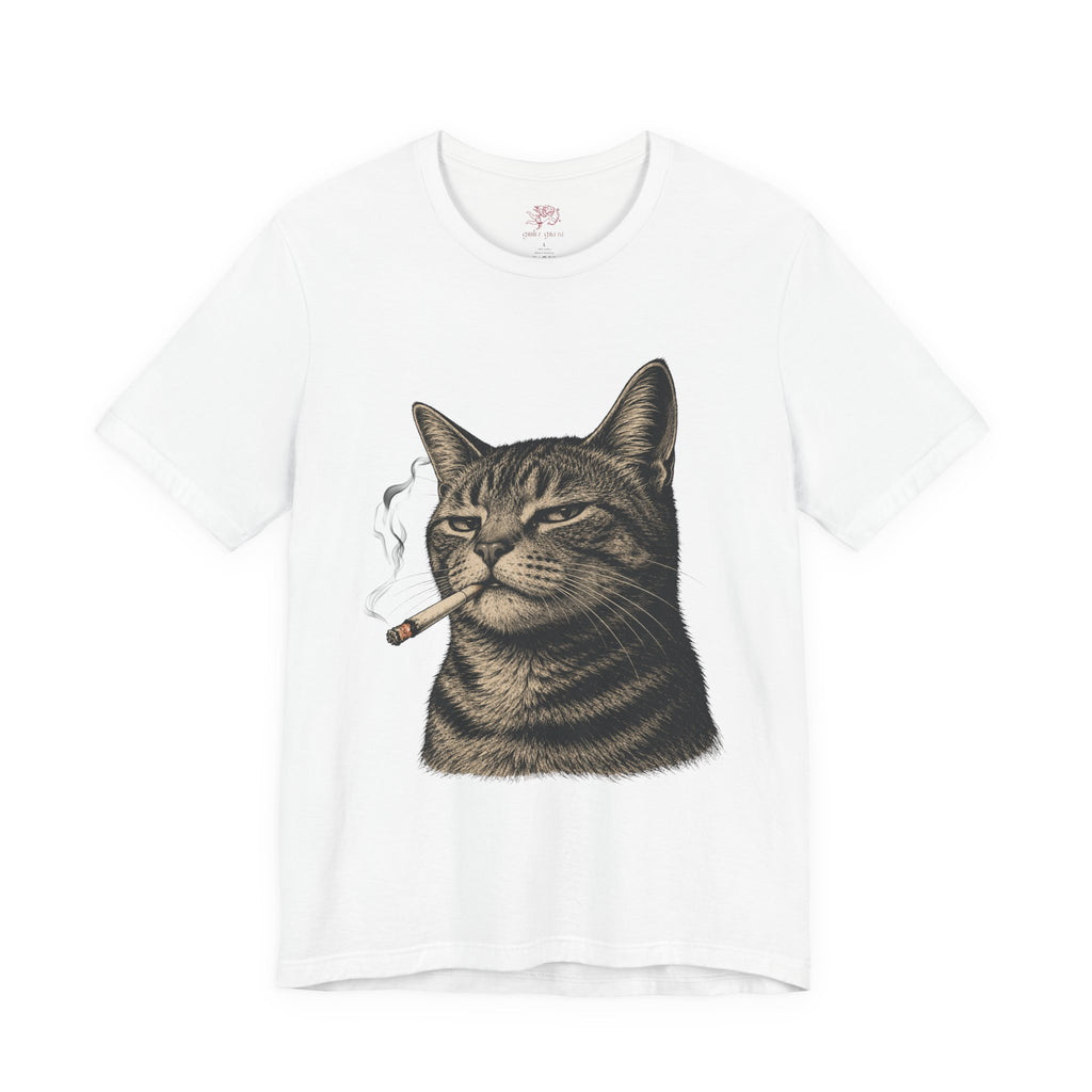 burnt out cat - 'everything is fine' tee