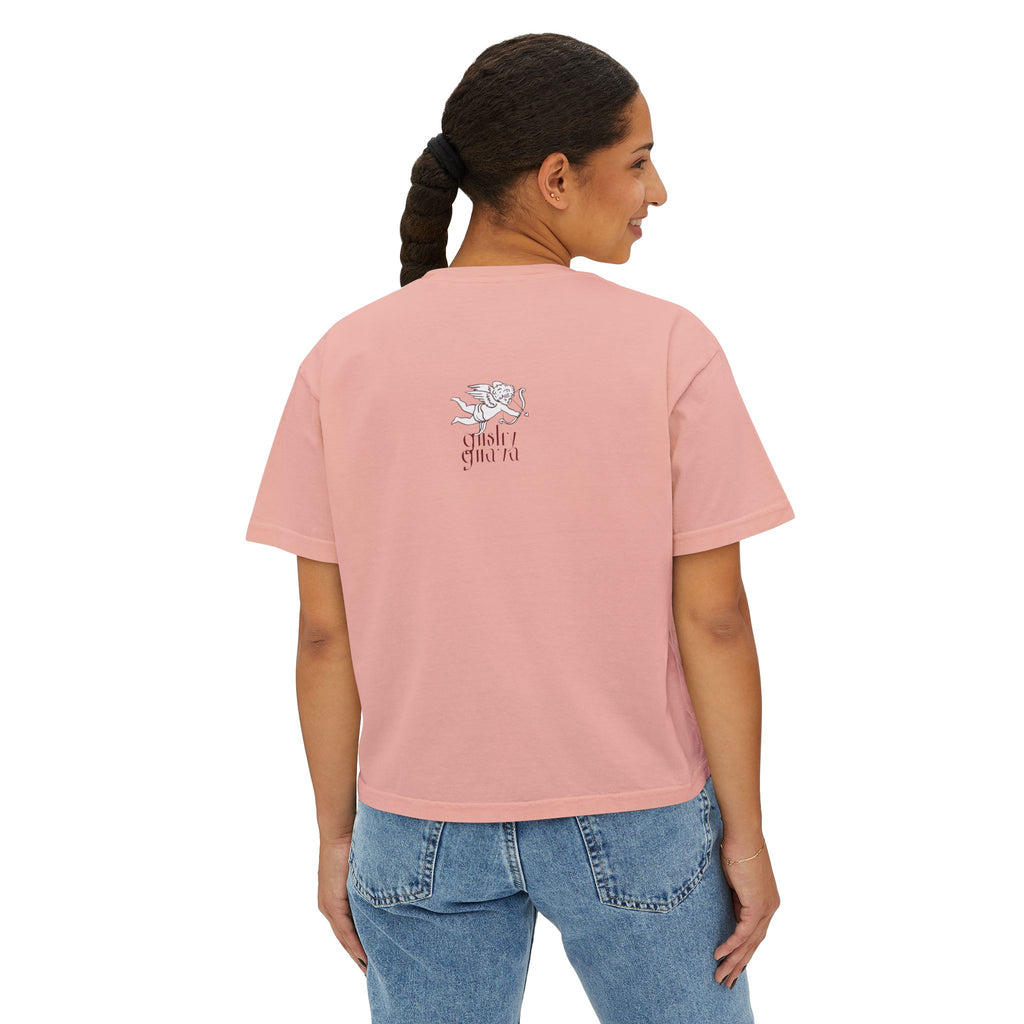 moister than an... - women's boxy tee